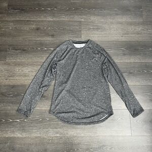 Lululemon Fresh Form Long Sleeve Workout Training Shirt Small Marled Gray Vented